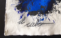 Il cielo - Tecnica mista - dim. 30x41  