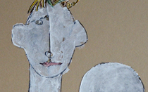 Io sono - Tecnica mista - dim. 50x40  