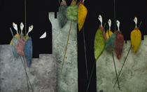 The eve of battle - Tecnica mista, dim. 40x30  