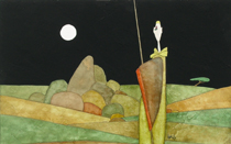 Paesaggio sardo - Tecnica mista, dim. 40x30  