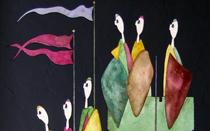 Nel castello - Tecnica mista, dim. 40x60 
