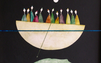 Colpo di coda - Tecnica mista, dim. 50x70