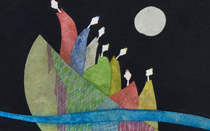 Colpo di coda - Tecnica mista, dim. 50x70