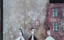 Notturni sassaresi - Tecnica mista - dim. 50x70  